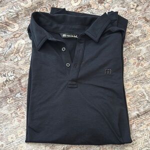 Travis Mathew Black Polo Performance Shirt